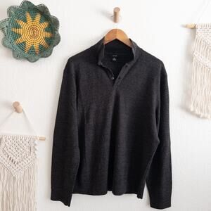 Alfani Merino Gray Wool Men's Pullover Sweater Size Large